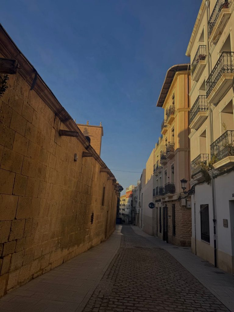 Calle Mayor in Alicante, a charming historic street located near the apartment